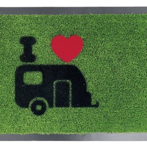 Fußmatte ARISOL Green Flock Caravan 60 x 40 cm Farbe grün