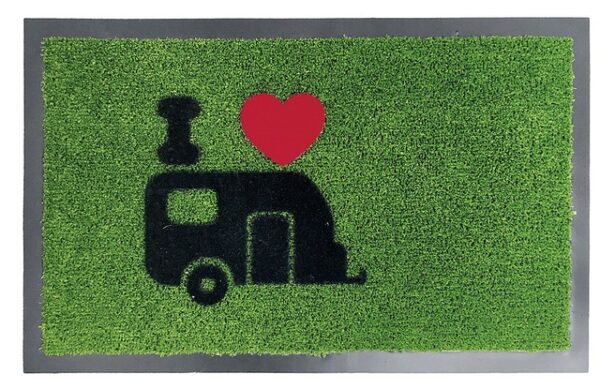 Fußmatte ARISOL Green Flock Caravan 60 x 40 cm Farbe grün