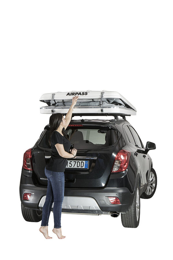 Dachzelt AirPass Variant Small X-Long 230 x 130 cm Fb. schwarz / carbon – Bild 4