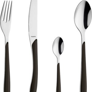 Besteckset Kuppels Prisma 24-tlg. Fb. schwarz