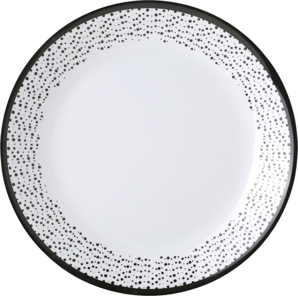 Dessertteller Melamin Brunner Pralin Durchm. 20 cm Farbe weiß / schwarz