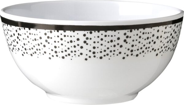 Müslischale Melamin Brunner Pralin Durchm. 15 cm Farbe weiß / schwarz