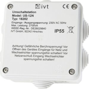 Umschaltstation IVT US-12N automatische Netzumschaltung