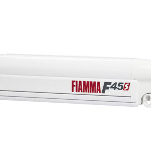 Wandmarkise FIAMMA F45S polar white 260 passend für VW T5/T6 California Markisenl. 263 cm Auszug 200 cm Fb. royal grey