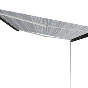 Dachmarkise Fiamma F80 S 400 x 250 cm Tuch Fb. royal grey Gehäuse Fb. deep black