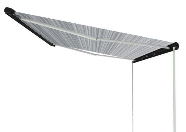 Dachmarkise Fiamma F80 S 400 x 250 cm Tuch Fb. royal grey Gehäuse Fb. deep black