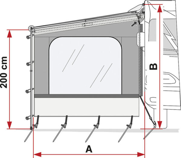 Seitenwand Fiamma Side W Caravanstore / F35 – Bild 2