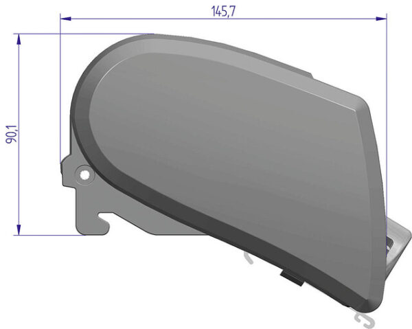 Dachmarkise Thule Omnistor 6300 450 x 250 cm Tuch Fb. mystic grey Gehäuse Fb. silber 12 V – Bild 5