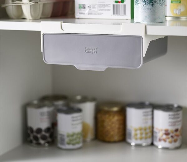 Schublade Joseph Joseph zum Anbringen im Regal CupboardStore Fb. weiß / grau – Bild 3