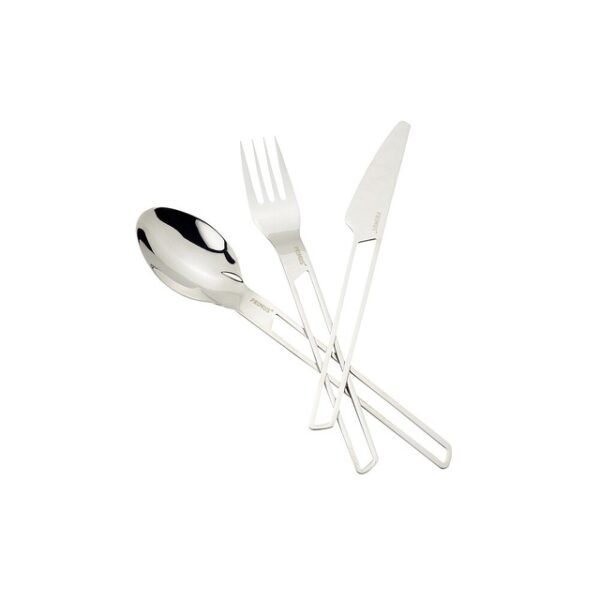 Besteckset Edelstahl Primus Leisure Cutlery 3-tlg. Fb. melon pink – Bild 3