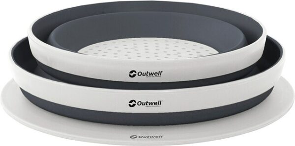 Set Schüssel und Sieb Outwell Collaps faltbar Farbe navy night – Bild 4