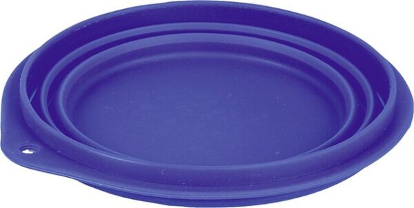 Reise-Hundenapf Flamingo faltbar, Silikon 500 ml Fb. blau – Bild 2