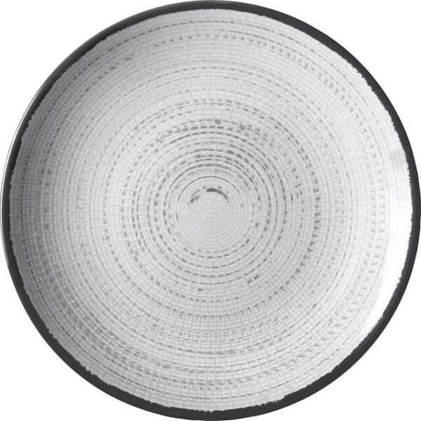 Dessertteller BRUNNER Tivoli Durchm. 20 cm weiß / schwarz