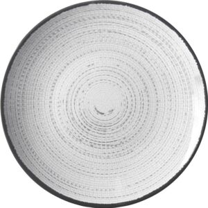Essteller BRUNNER Tivoli Durchm. 25 cm weiß / schwarz