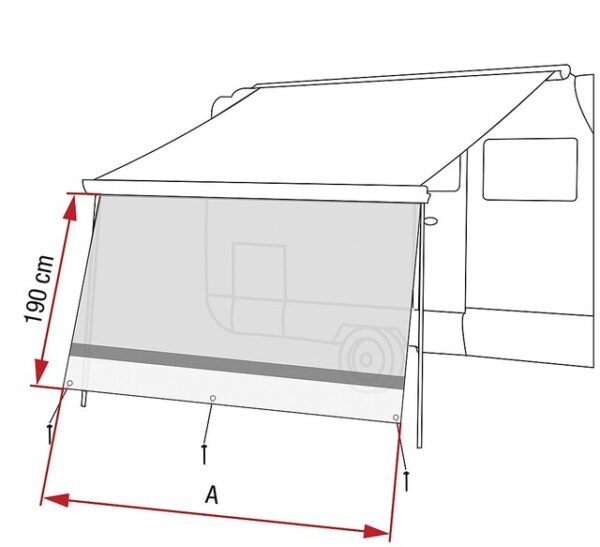 Vorderwand Fiamma Sun View XL 300 R 285 x 190 cm – Bild 2