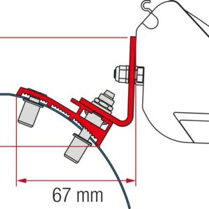 Adapterkit 2-tlg. FIAMMA passend für PSA F35 ab 2016