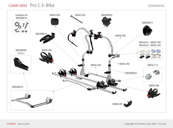 Haltestruktur oben zu Carry Bike Pro C, Premium SC, CB CL