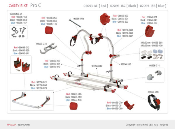 Haltestruktur unten zu Carry Bike Pro C, Pro Deluxe