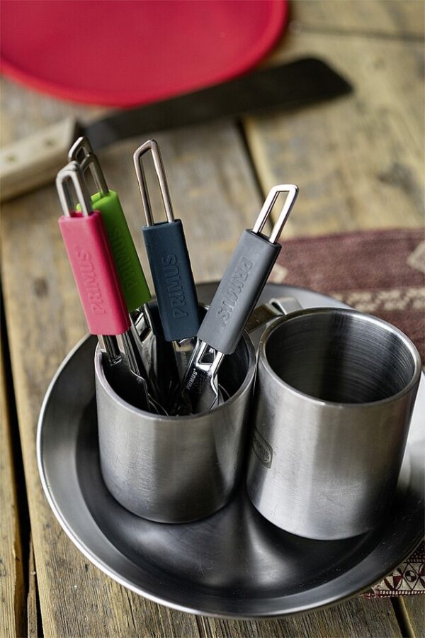 Besteckset Edelstahl PRIMUS Leisure Cutlery 3-tlg. Fb. grey – Bild 3