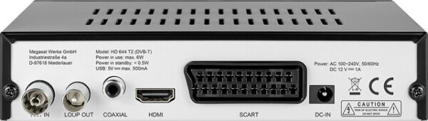 Receiver Megasat HD 644 T2 – Bild 2