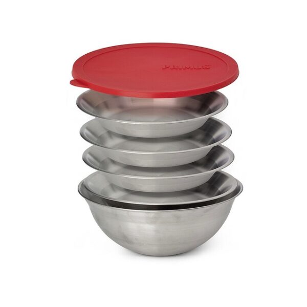 Campfire Serving Kit PRIMUS Fb. Edelstahl/rot – Bild 2