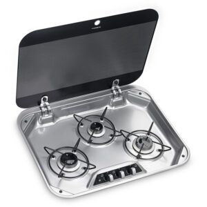 Gaskochfeld  DOMETIC HBG 3440 3-flammig mit Glasdeckel 560 x 440 mm