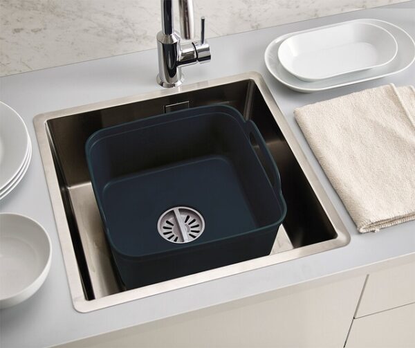 Spülschüssel Joseph Joseph mit Stöpsel Wash&Drain™ Fb. grau – Bild 2