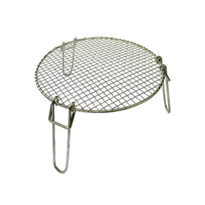 Pfannenknecht und Grillrost VALHAL OUTDOOR Edelstahl Durchm. 34 cm mit klappbaren Füßen