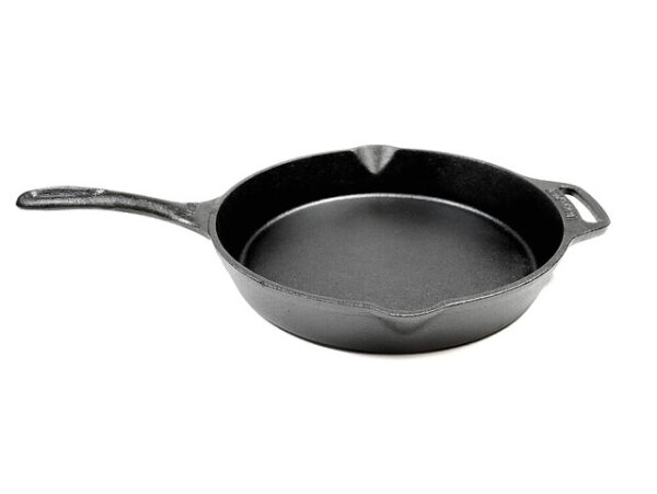 Feuerpfanne VALHAL OUTDOOR Gusseisen mit Stiel und Griff, 2 Ausgießer Durchm. 25 cm