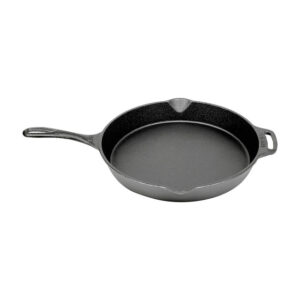 Feuerpfanne VALHAL OUTDOOR Gusseisen mit Stiel und Griff, 2 Ausgießer Durchm. 30 cm