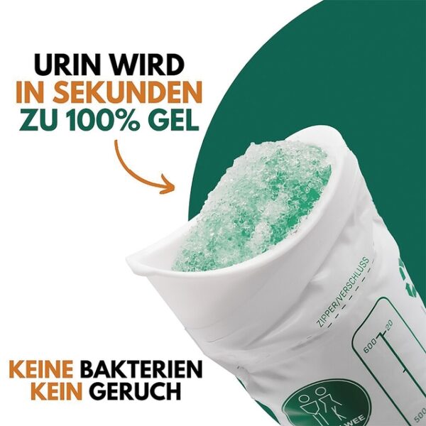 Notfalltoilette Jonhy Wee für unterwegs Unisex 3 Stück – Bild 3