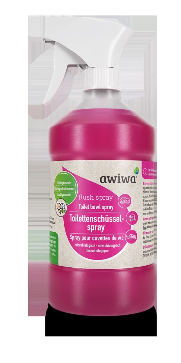 Toilettenschüssel-Spray awiwa flush spray Inhalt 0,5 l mikrobiologisch CH-Version