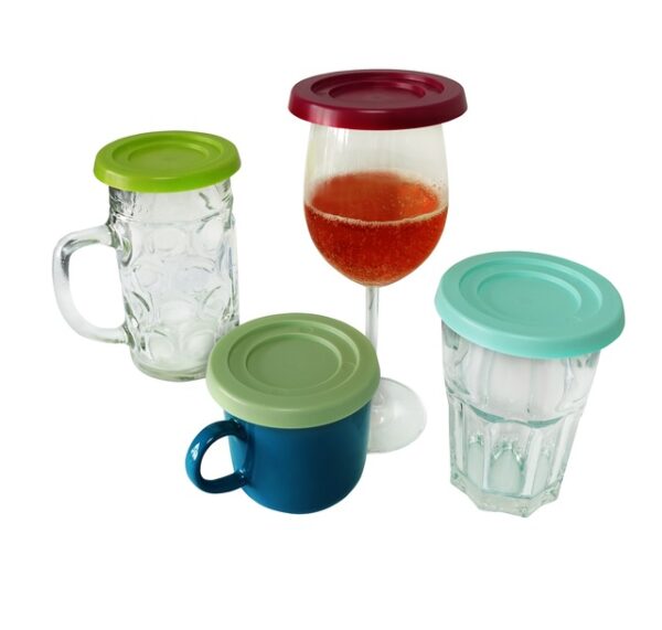Trinkglasabdeckung purvario Bee 4er Set – Bild 2