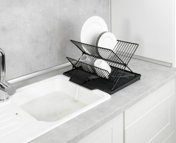 Abtropfmatte Maximex Nelia mit Gestell Farbe schwarz – Bild 4