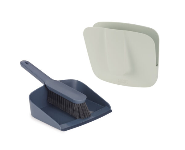 Kehrschaufel und Handfeger Joseph Joseph CleanStore mit Wandhalterung Farbe blau