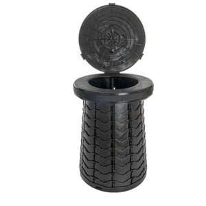 Faltbare Toilette H.A.B.A. Torgano Farbe schwarz