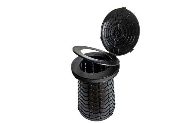 Faltbare Toilette H.A.B.A. Torgano Farbe schwarz – Bild 3