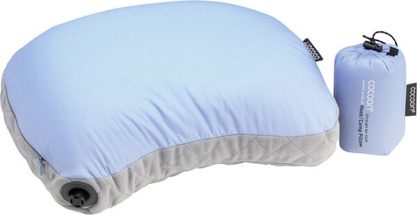 Kissen cocoon Air Core Hood / Camp Pillow Farbe light blue/grey