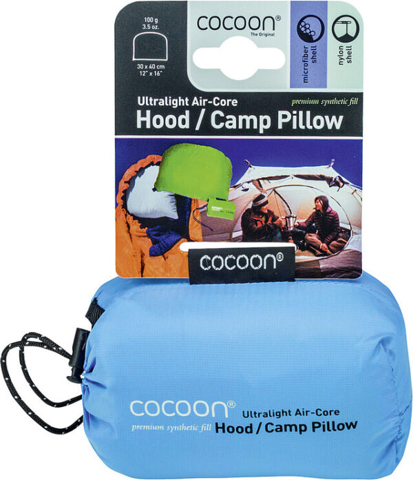 Kissen cocoon Air Core Hood / Camp Pillow Farbe light blue/grey – Bild 2