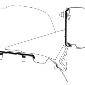 Markisenadapter THULE passend für MC Benz Vit /V-Klasse SCA-Austelldach f. Wandmarkise Omnistor 4200 - 2-tlg.