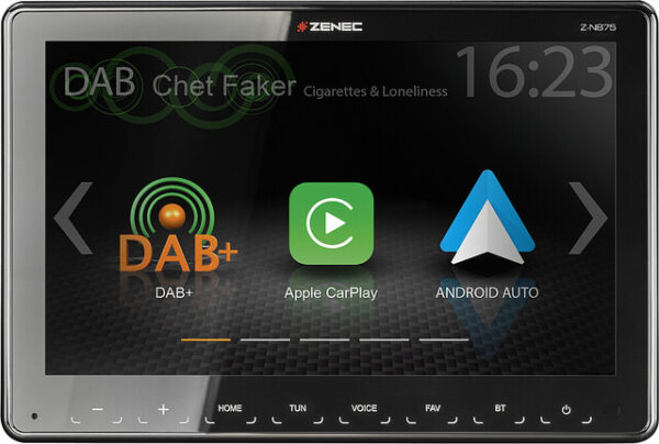 Infotainer ZENEC Z-N875 1-DIN 9 Zoll Display, DAB+, Apple Carplay und Android Auto