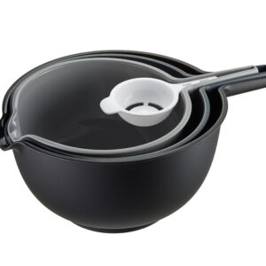 Schüssel-Set GEFU PREPARO 4-tlg., 1,8 l, 4 l Farbe schwarz / grau