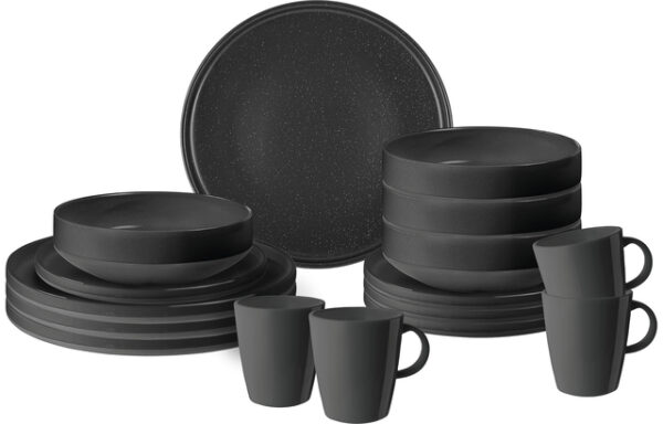Geschirrset BRUNNER Odette Farbe schwarz