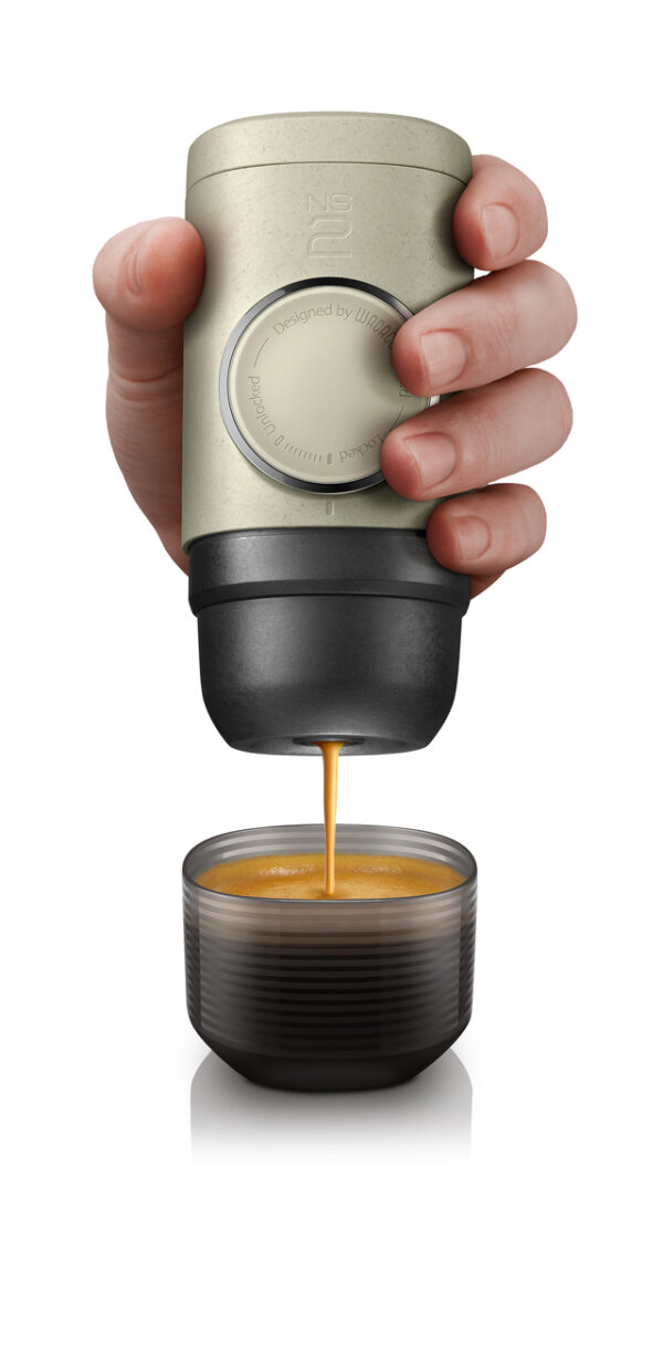 Espressomaschine Wacaco Minipresso NS2 Farbe taupe für Kapseln – Bild 2