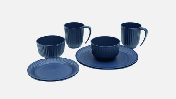 Geschirrset Outwell Delish 2 Personen 8-tlg. Farbe navy night