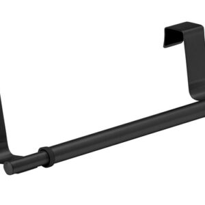 Tür-Handtuchstange WENKO Edelstahl Teleskop 35 cm Farbe schwarz