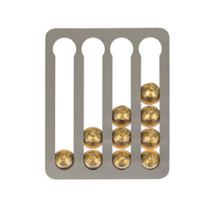 FAWO Kaffeekapsel-Halter Farbe silber gebürstet