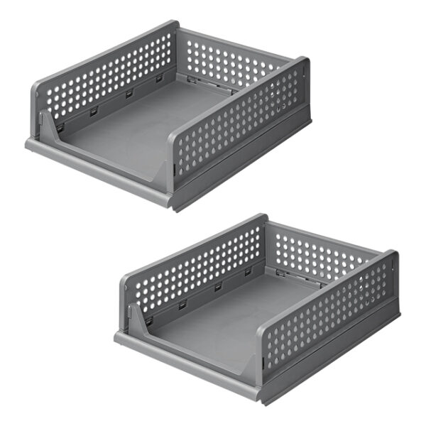 Küchenregal-Organizer ProPlus 2-lagig, stapelbar Farbe grau