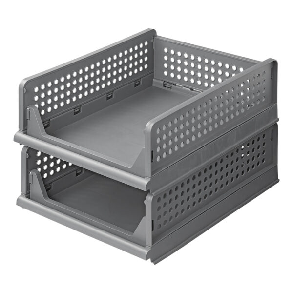 Küchenregal-Organizer ProPlus 2-lagig, stapelbar Farbe grau – Bild 3