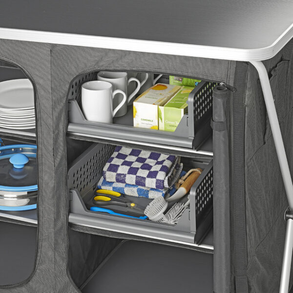 Küchenregal-Organizer ProPlus 2-lagig, stapelbar Farbe grau – Bild 4